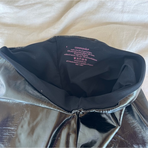 COMMANDO Perfect Control Faux Leather Legging in Black | size small / US 2-4 - Picture 5 of 6